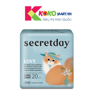 Băng vệ sinh Hàn Quốc Secretday hằng ngày 20 miếng 180mm