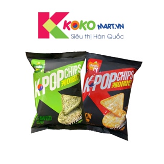 Snack K-Popchips vị rong biển và vị kim chi Hàn Quốc 50g