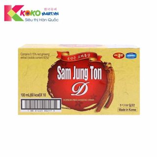 Nước hồng sâm Hàn Quốc Sam Jung Ton hộp 10 chai (10*100ml)