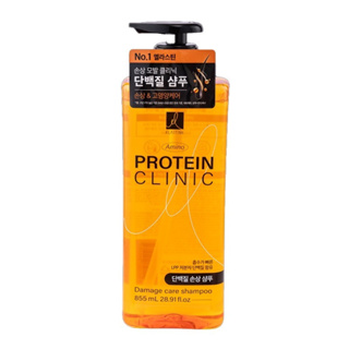 Dầu Gội Dưỡng Tóc Elastine Amino Protein Clinic dành cho tóc hư tổn 855ML (Cam)