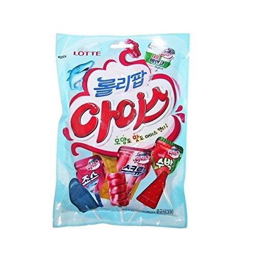 Kẹo mút Lotte bịch 165g (vị dâu, coca, dưa hấu)