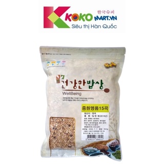 Gạo ngũ cốc Hàn Quốc 15 loại hạt Wellbeing 800g