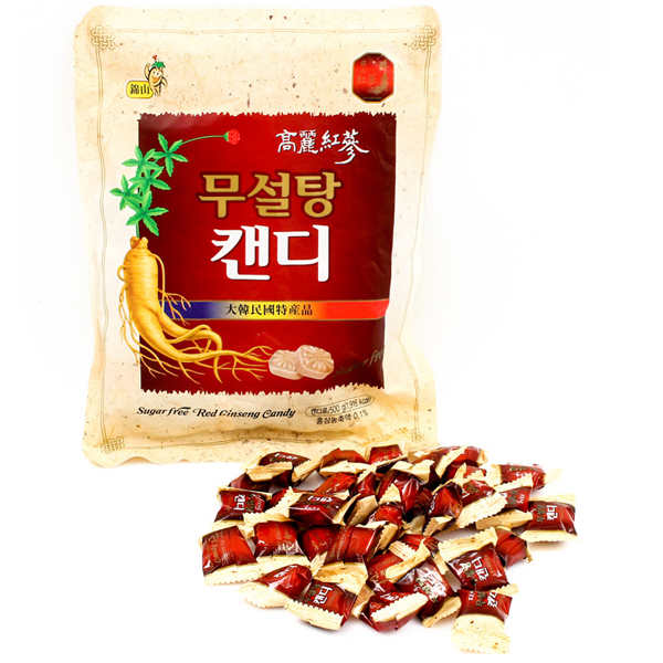 Kẹo sâm Hàn Quốc không đường 500gr TRẮNG