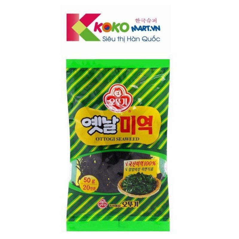 Rong biển khô nấu canh Ottogi Hàn Quốc 50g