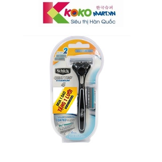 Bộ 1 Cán Và 1 Lưỡi Dao Cạo Schick Quattro Titanium4 1s