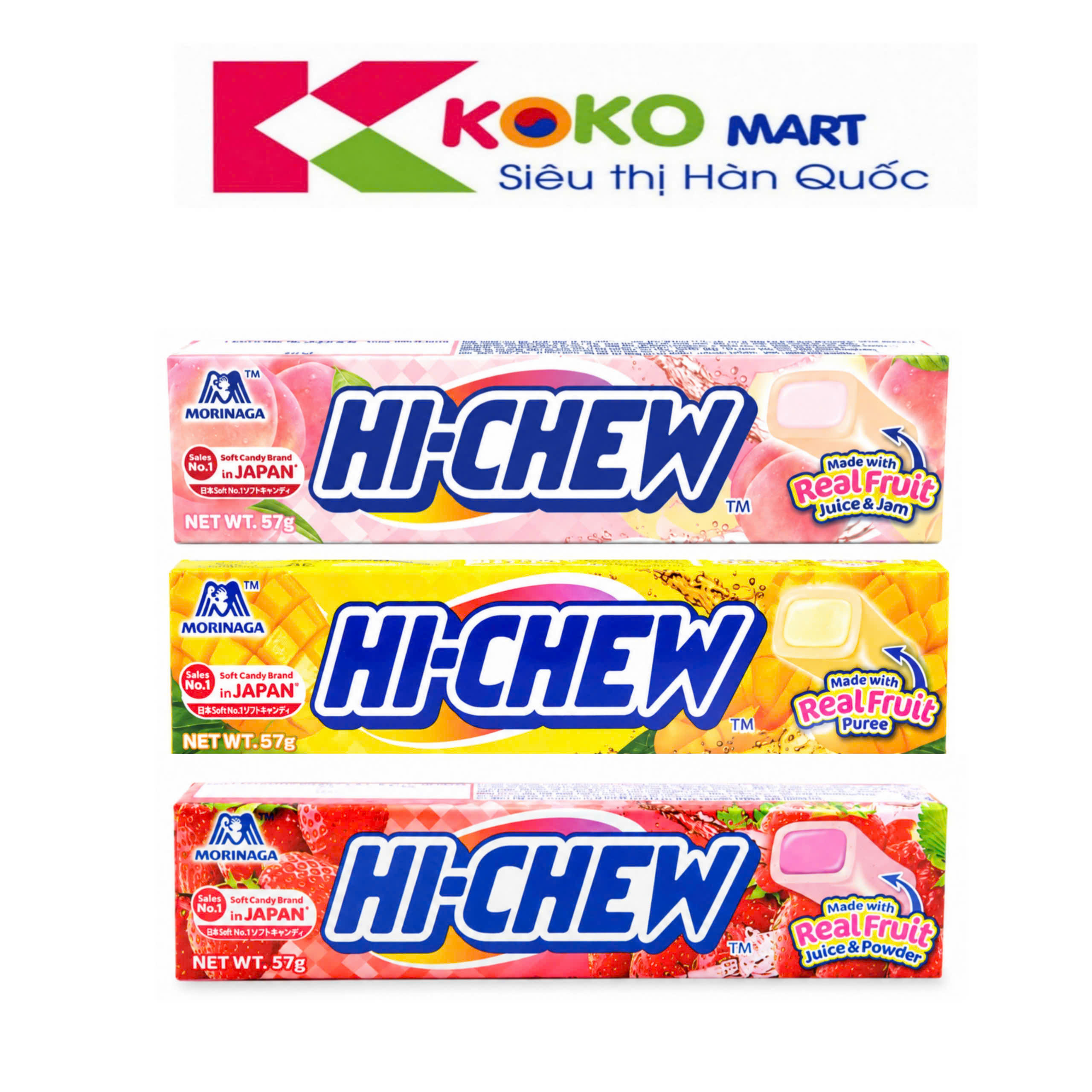 Kẹo mềm trái cây Hi-chew 57g