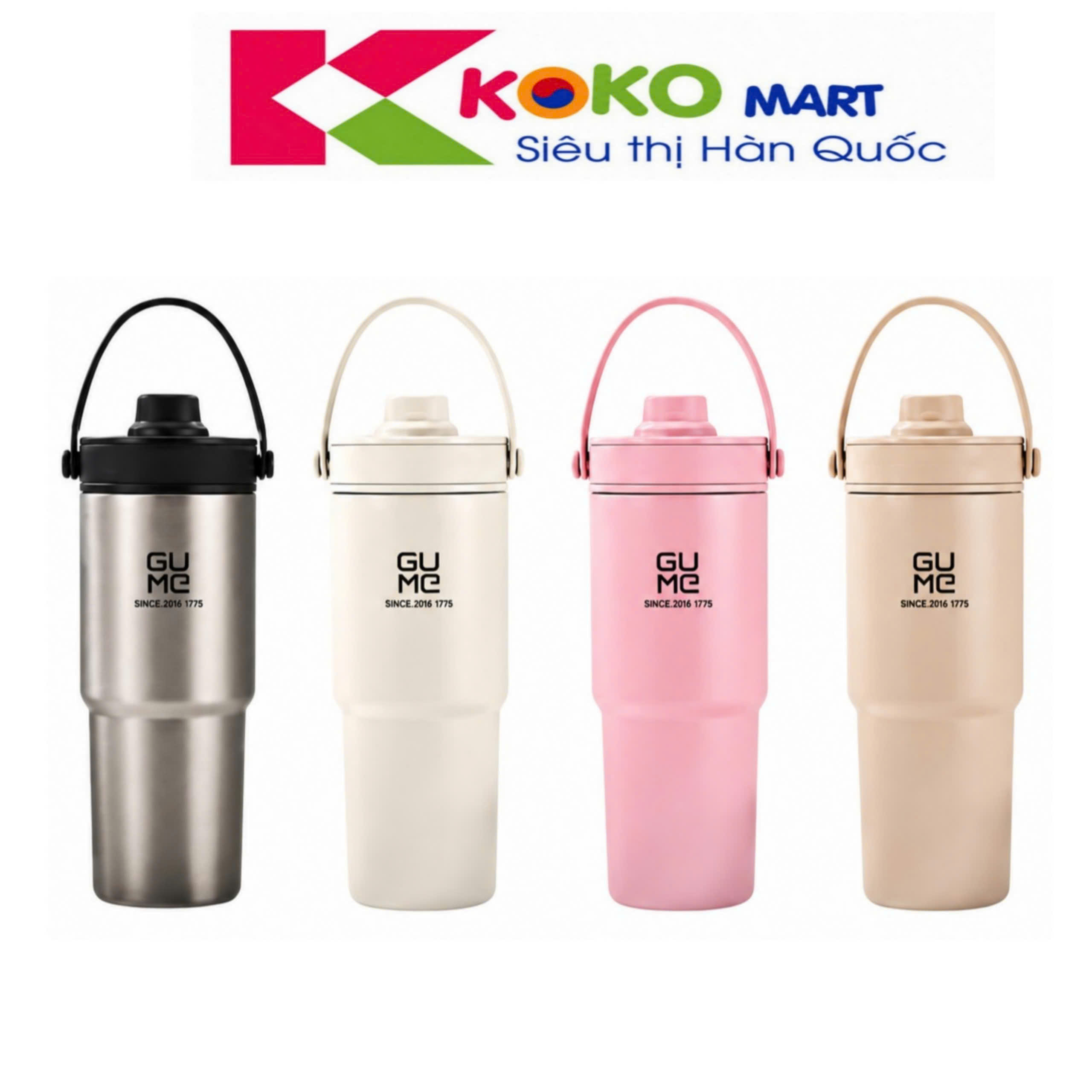Cốc giữ nhiệt inox 316 phủ gốm GUME KOREA GM-F3301