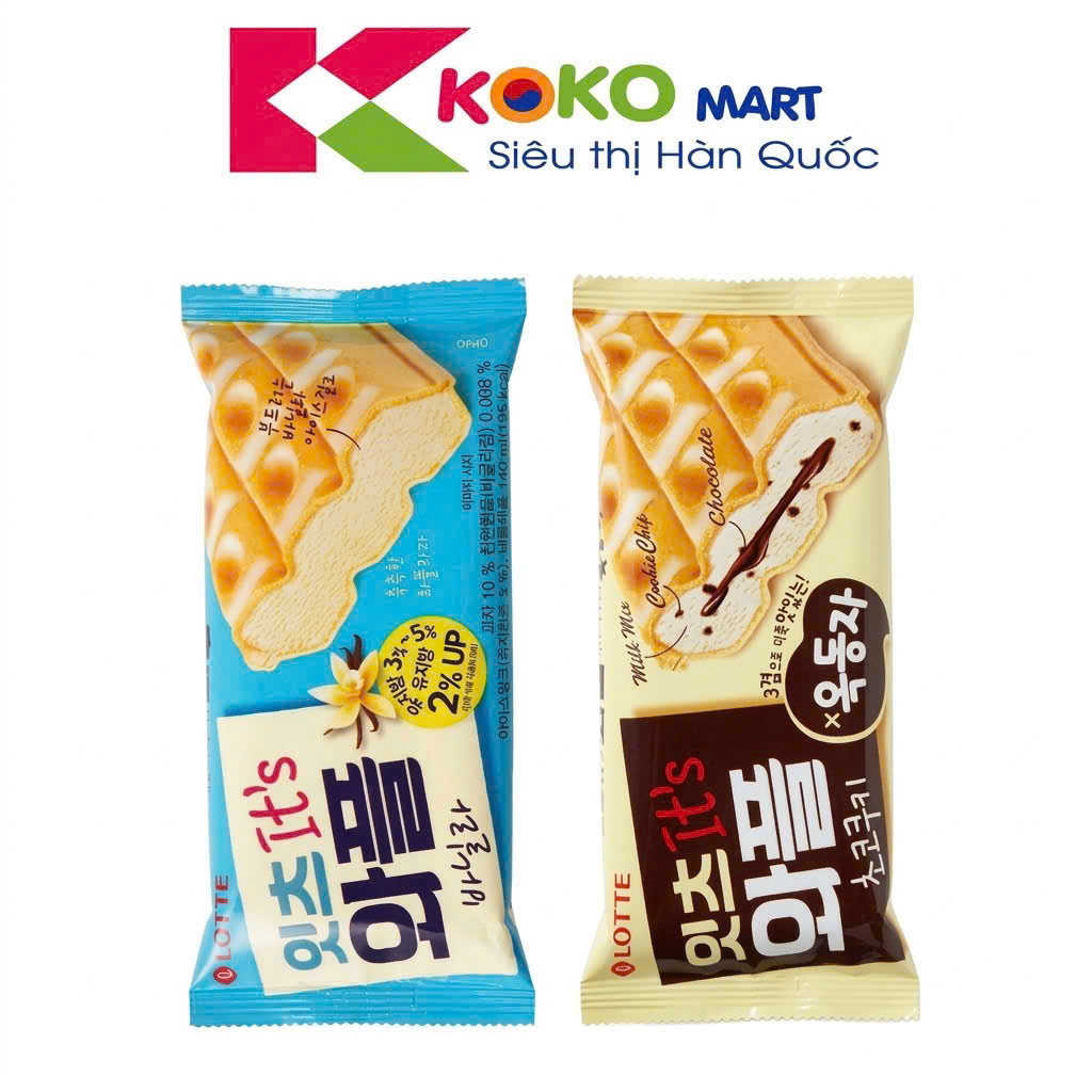 Kem Bánh Lotte It's Waffle  Hàn Quốc 140ml (chỉ giao hoả tốc HCM)