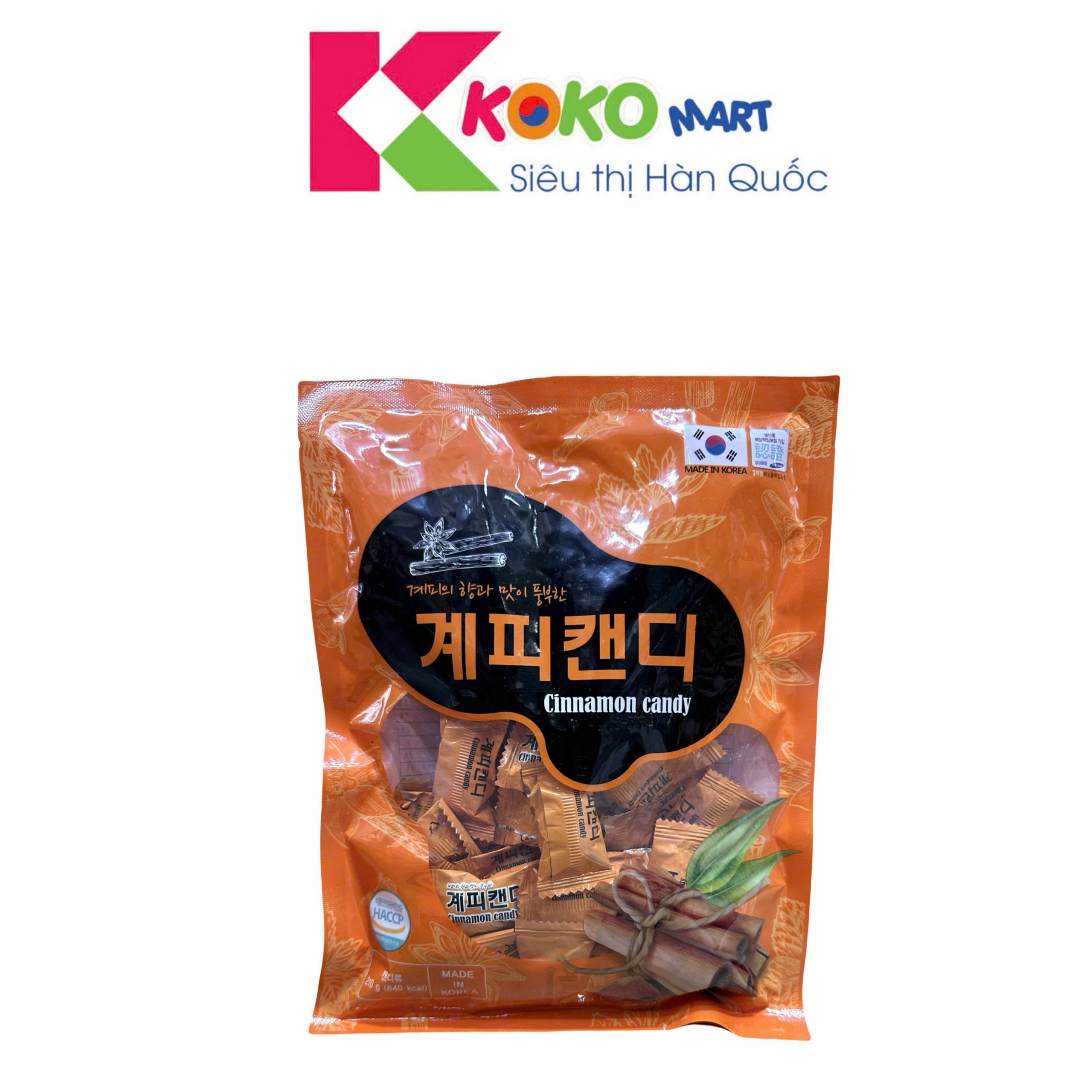 Kẹo quế Metgouel Hàn Quốc gói 100g