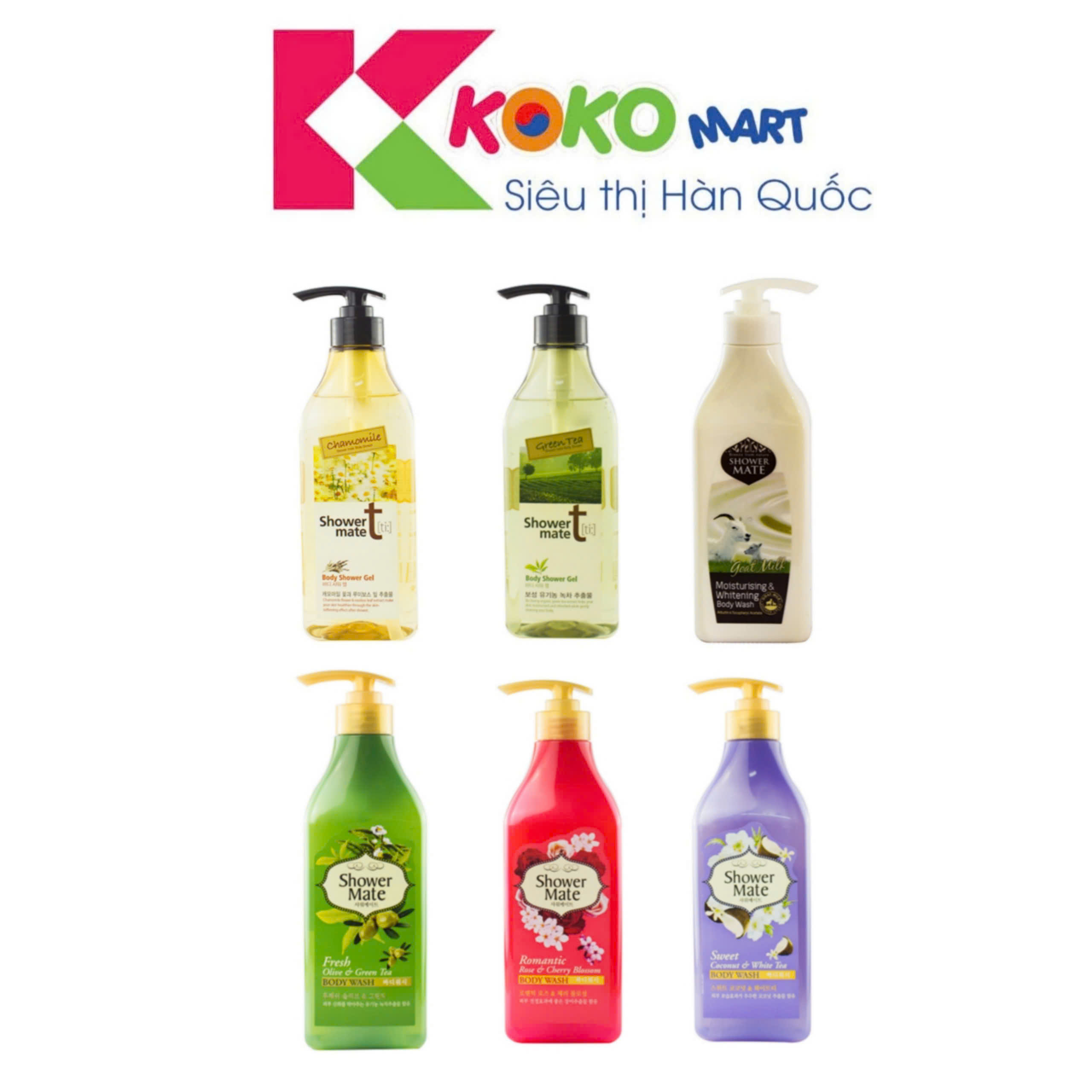 Sữa tắm hương nước hoa Shower mate Hàn Quốc 550g