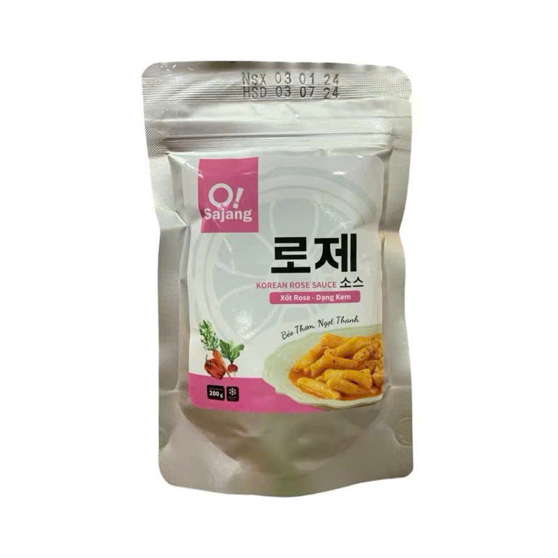 Xốt nấu tokbokki dạng kem Sannadle ít cay gói 200g