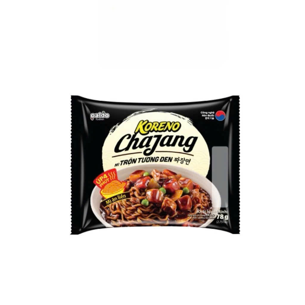 Mì trộn tương đen Koreno bịch 78g không cay