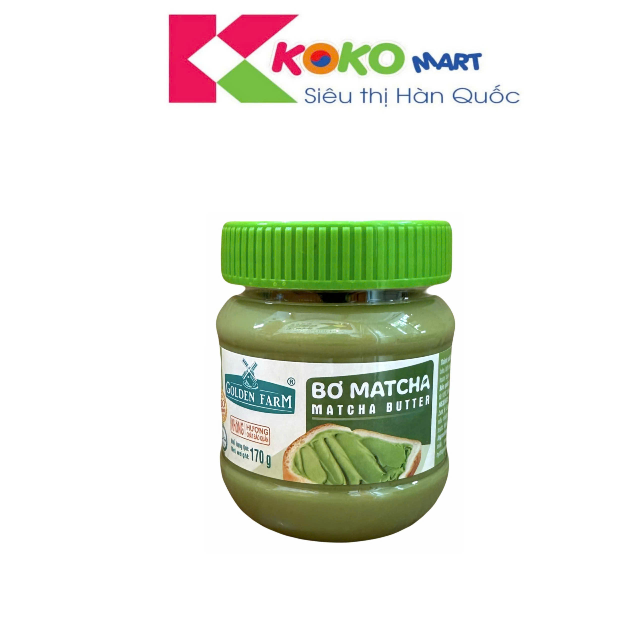 Bơ Matcha (Matcha Butter) Golden Farm hộp 170g