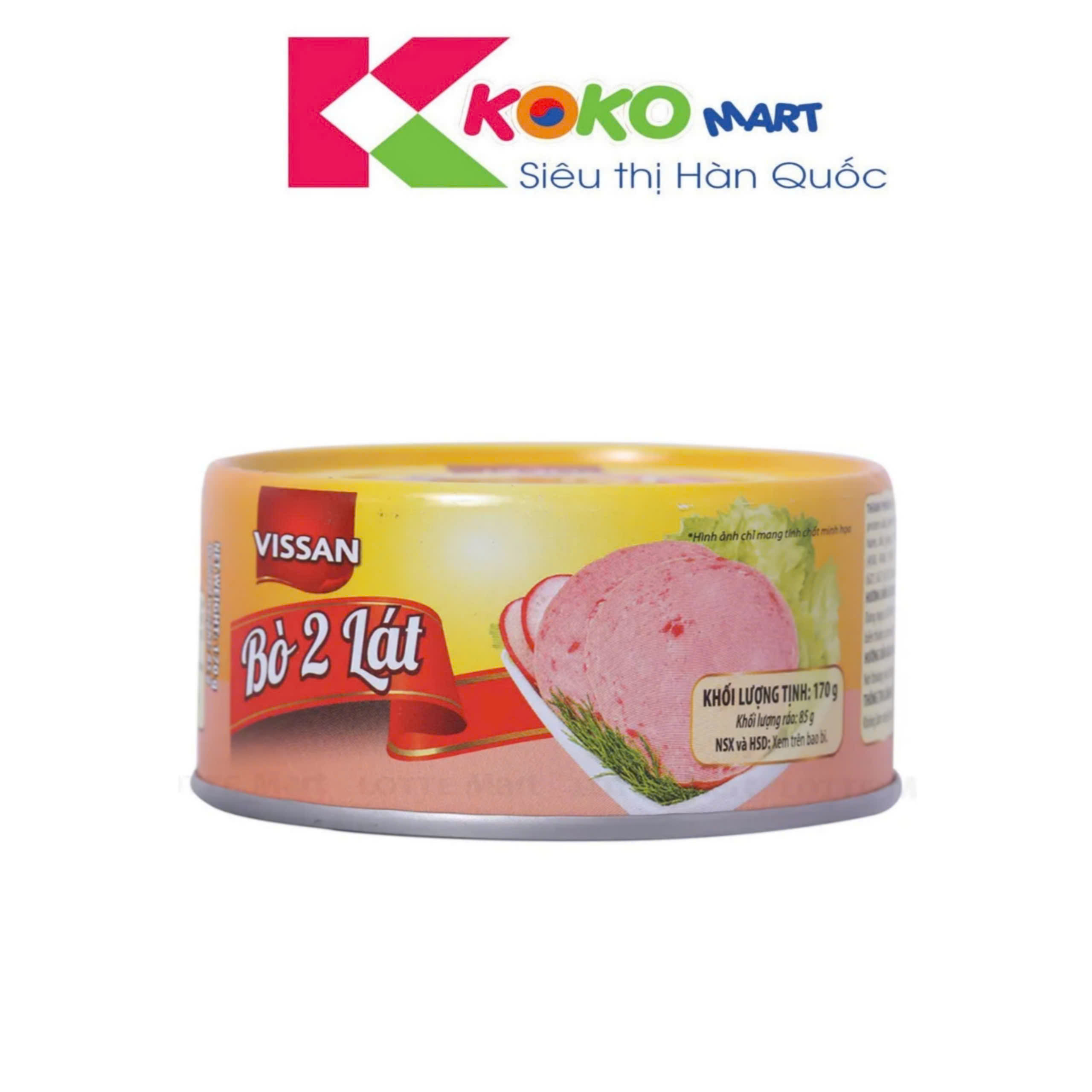 Bò hai lát Vissan hộp 170g