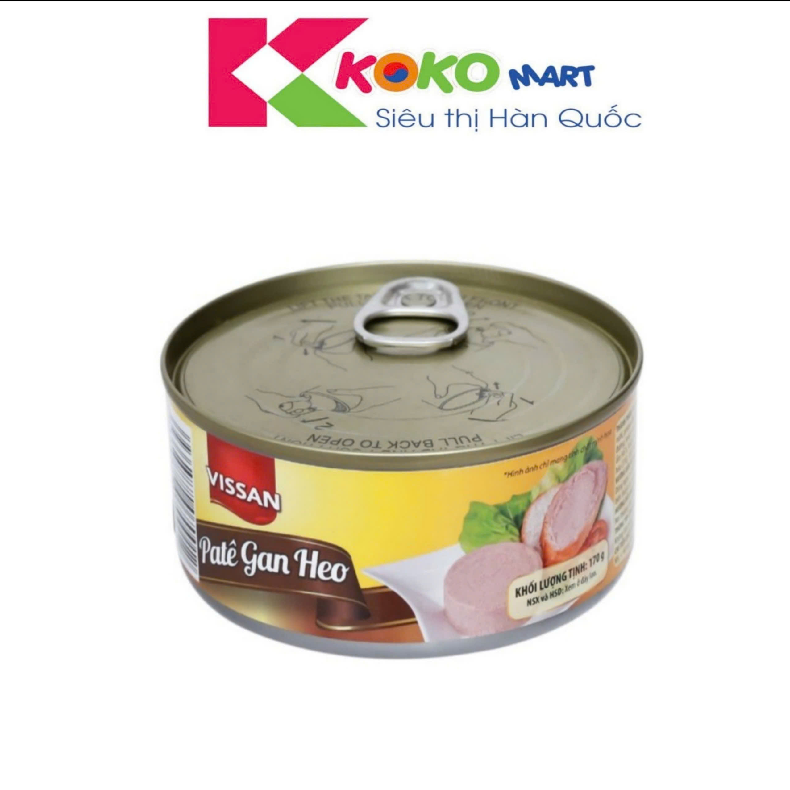 Pate Gan Heo Vissan  hộp 170g