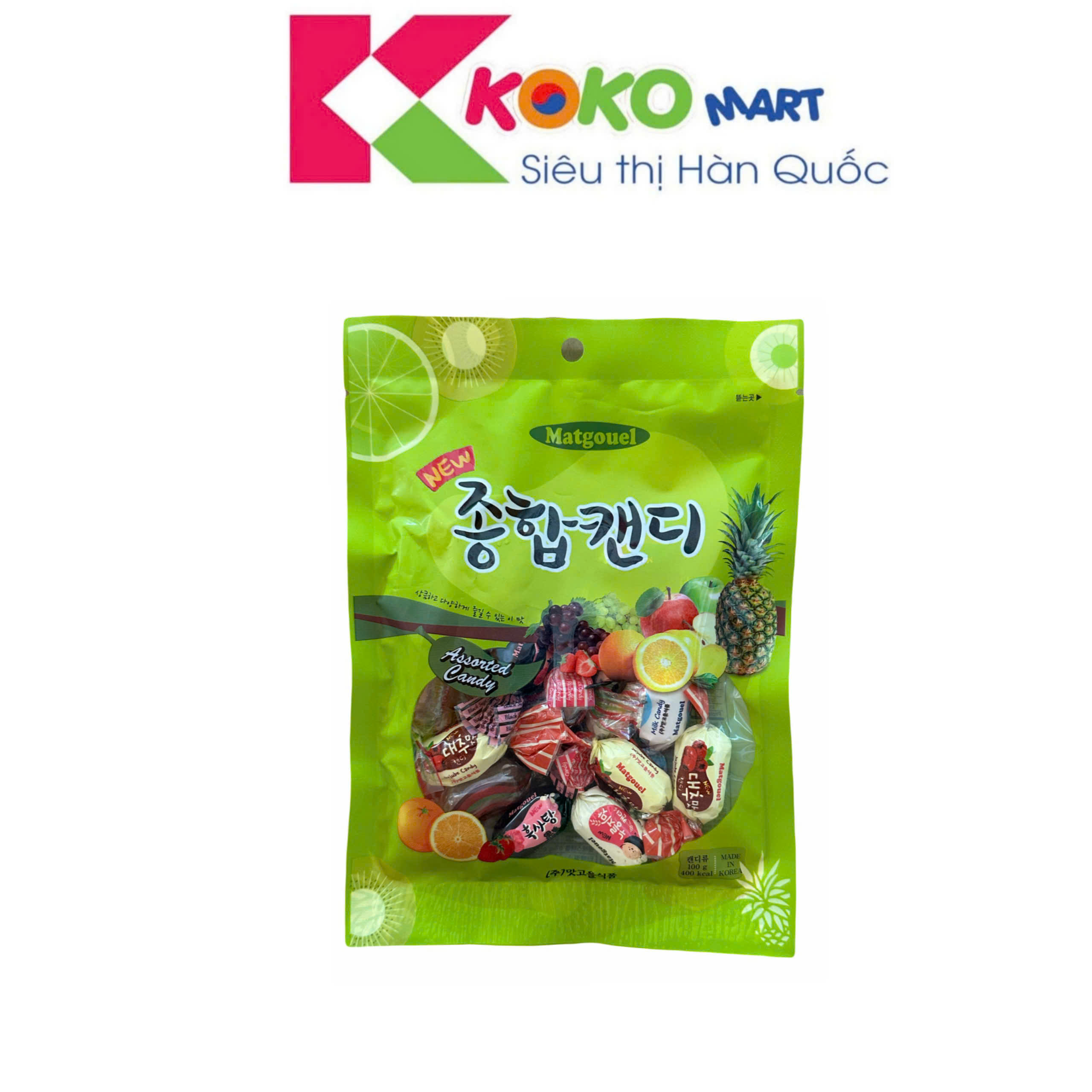 Kẹo trái cây tổng hợp Matgouel 100g