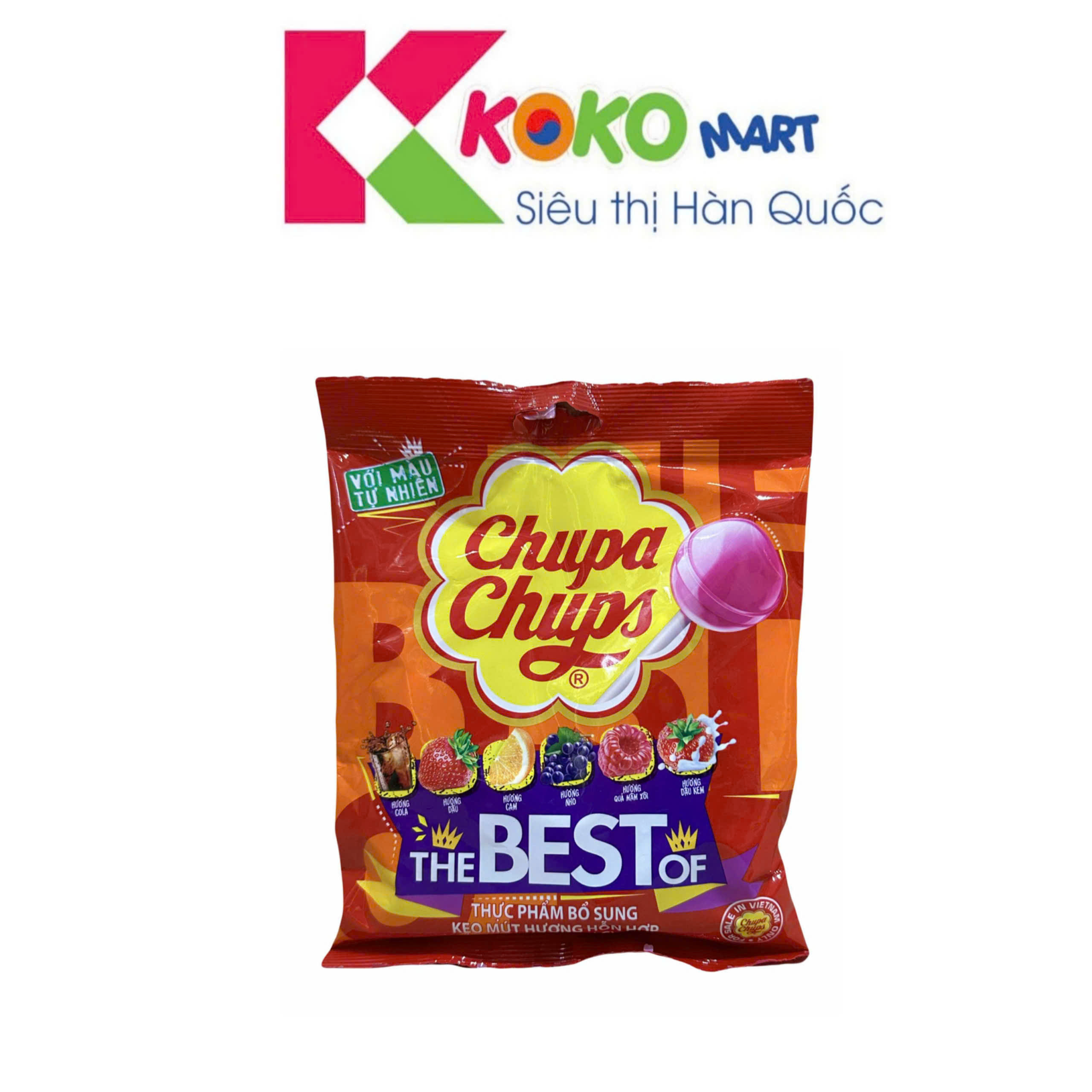 Kẹo Mút Chupachups vị tổng hợp 93g (10 cây)