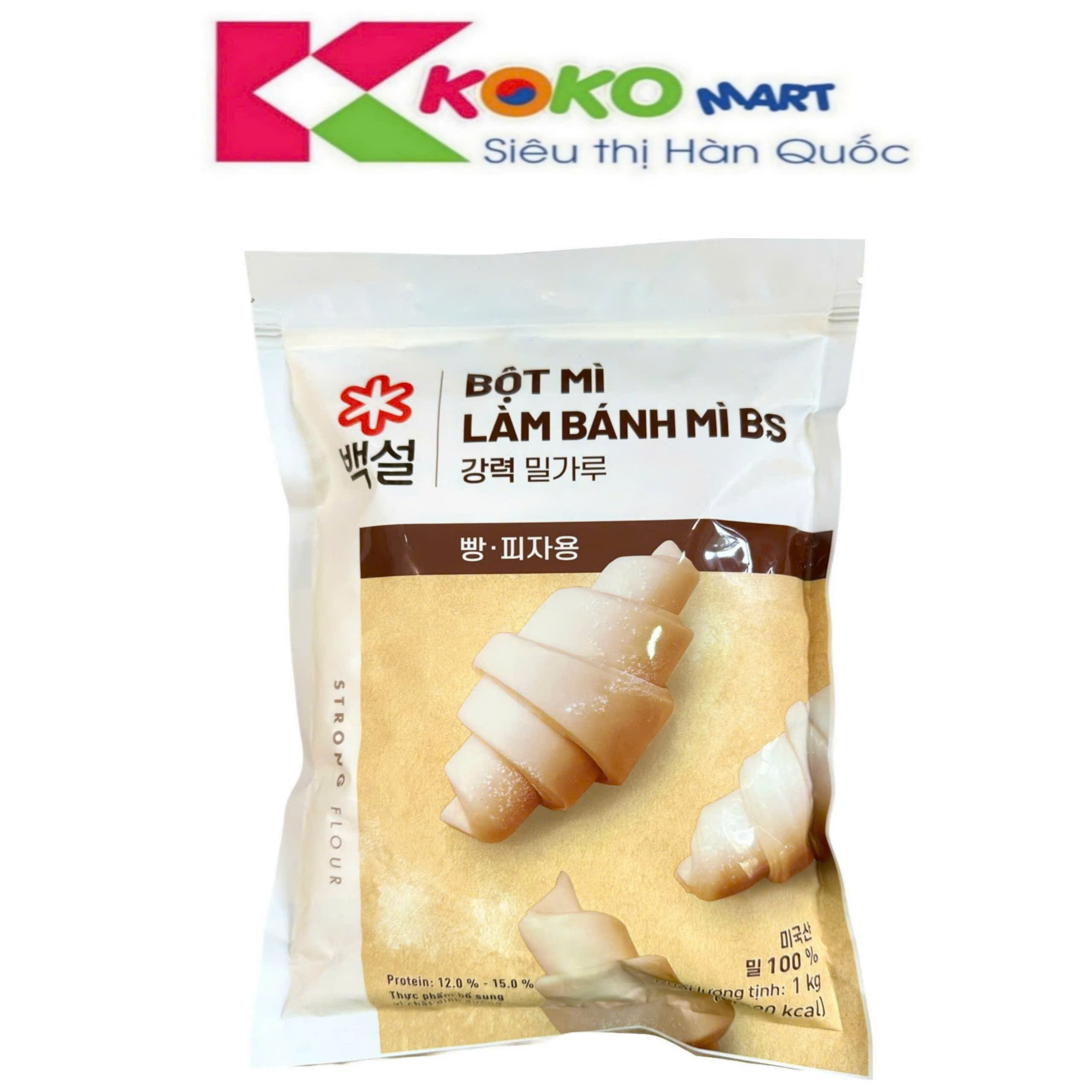 Bột mì số 13 Beksul Hàn Quốc 1kg (Strong Flour)
