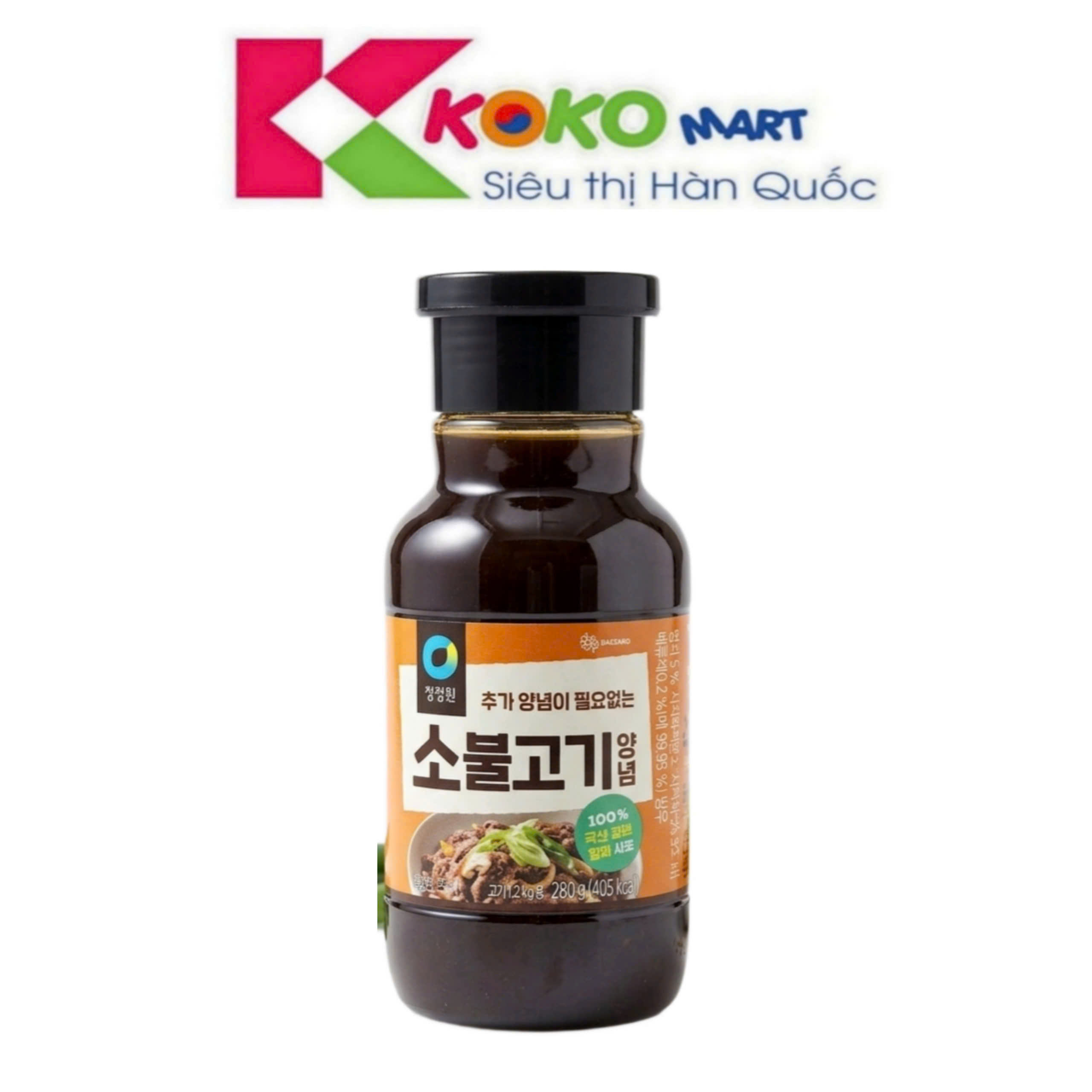 Sốt ướp thịt bò không cay Daesang Hàn Quốc chai 280g