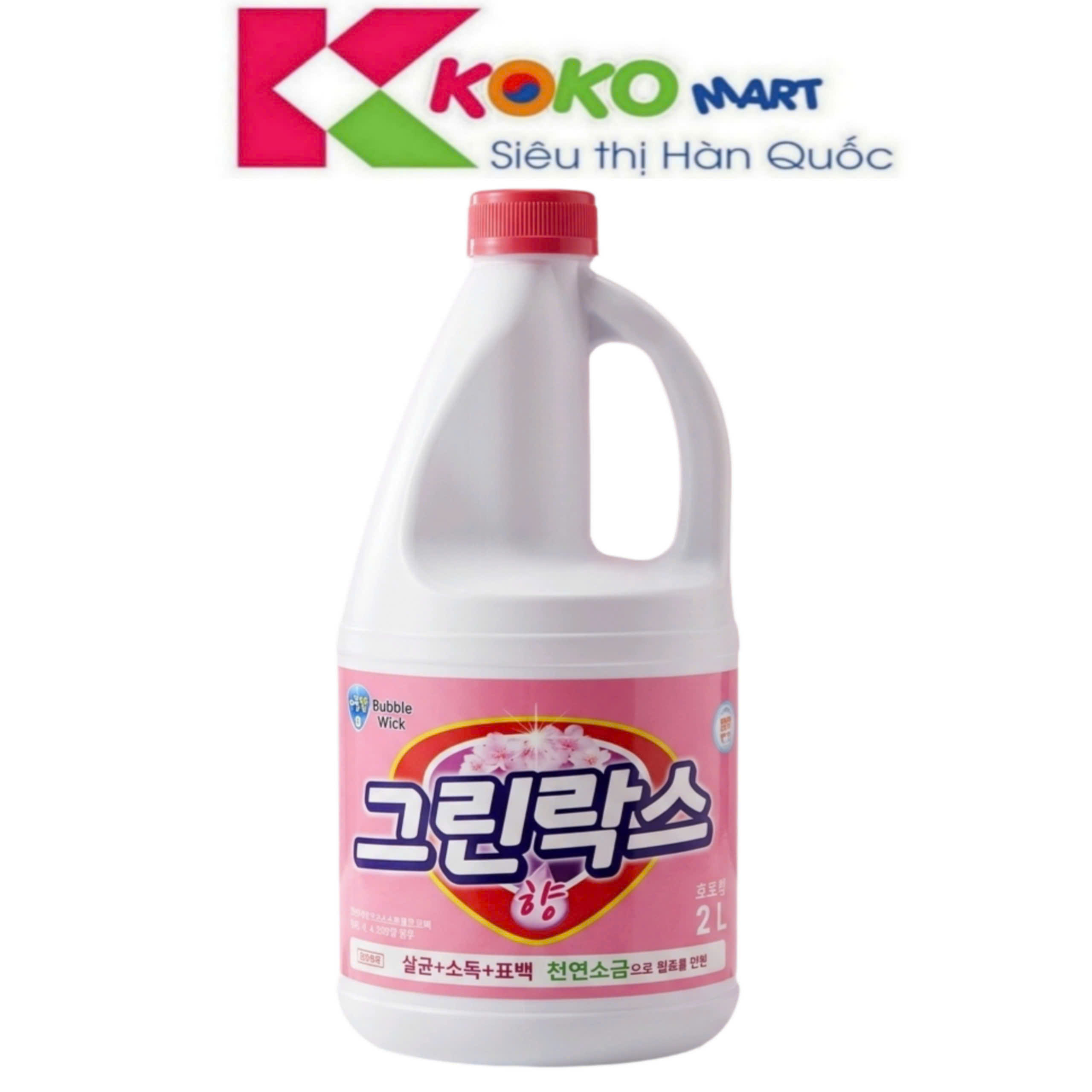 Nước tẩy đa năng hương hoa Bubble Wick Hàn Quốc chai 2L