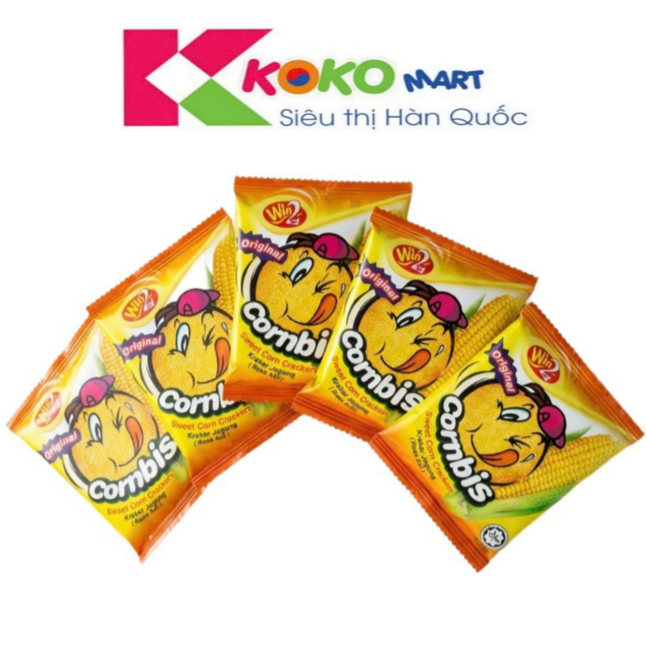 Bánh Quy Bắp Cornbis Cracker Win2 - Combo 5 gói 18G