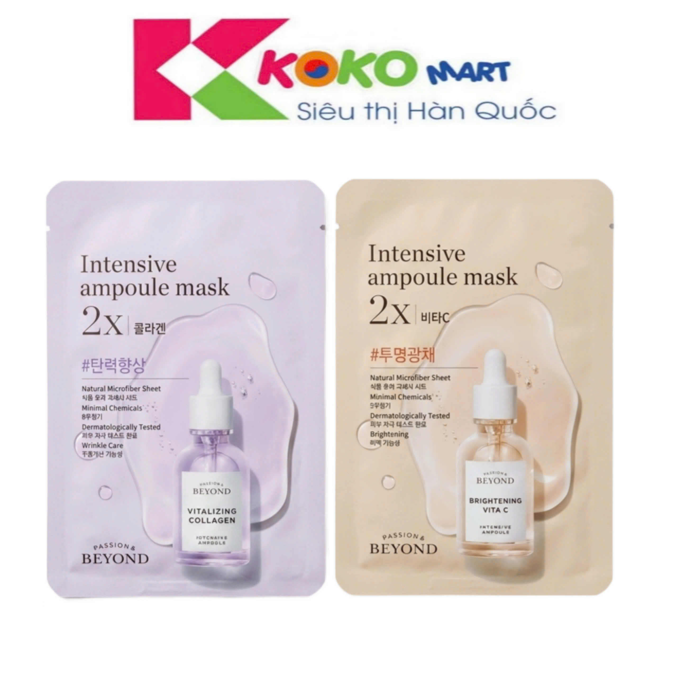 Mặt nạ giấy Beyond LG Vina Hàn Quốc chứa Vitamin C giúp cải thiện da xỉn màu