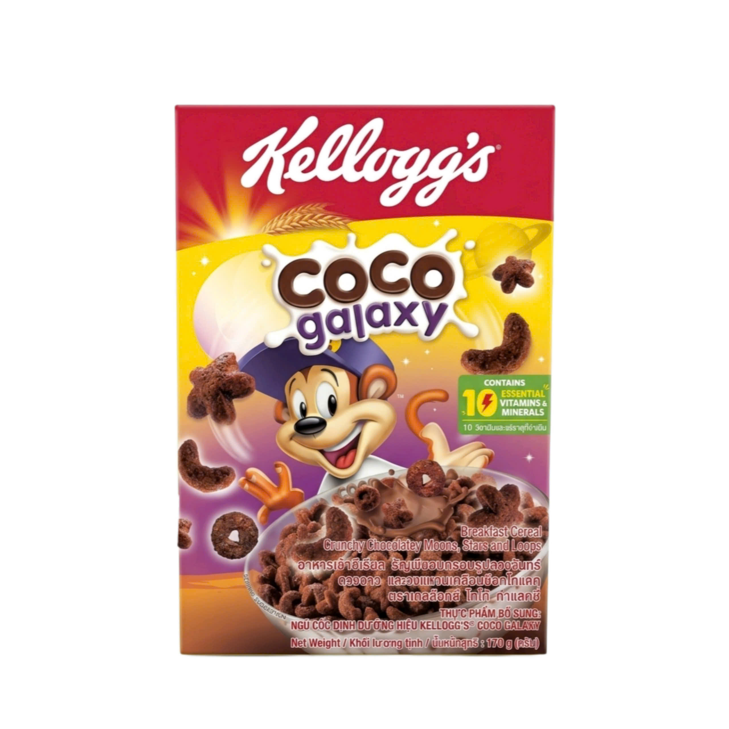 NGŨ CỐC SÔ CÔ LA ĂN SÁNG KELLOGG'S COCO POPS 190G