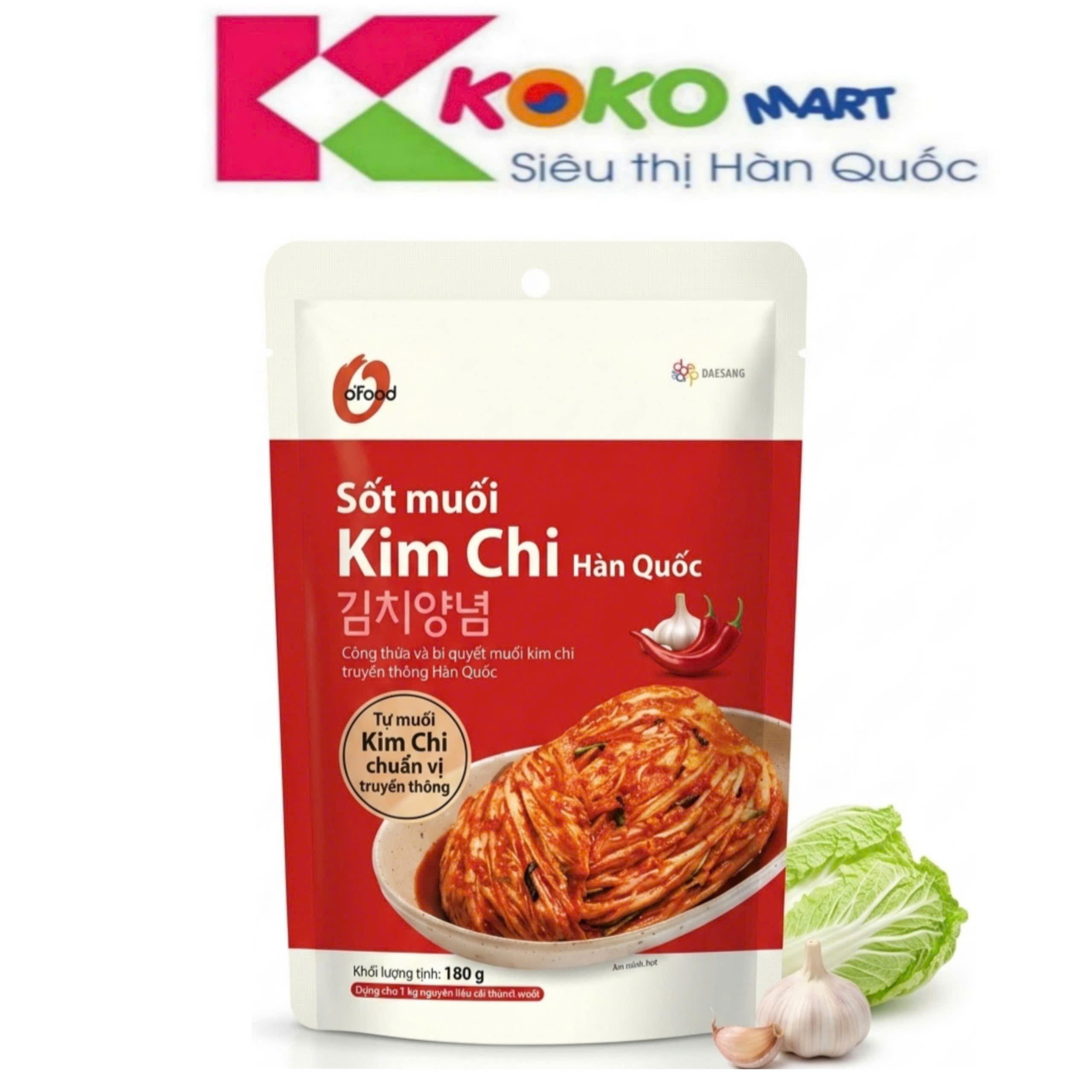 Sốt muối kim chi Hàn Quốc Ofood gói 180g