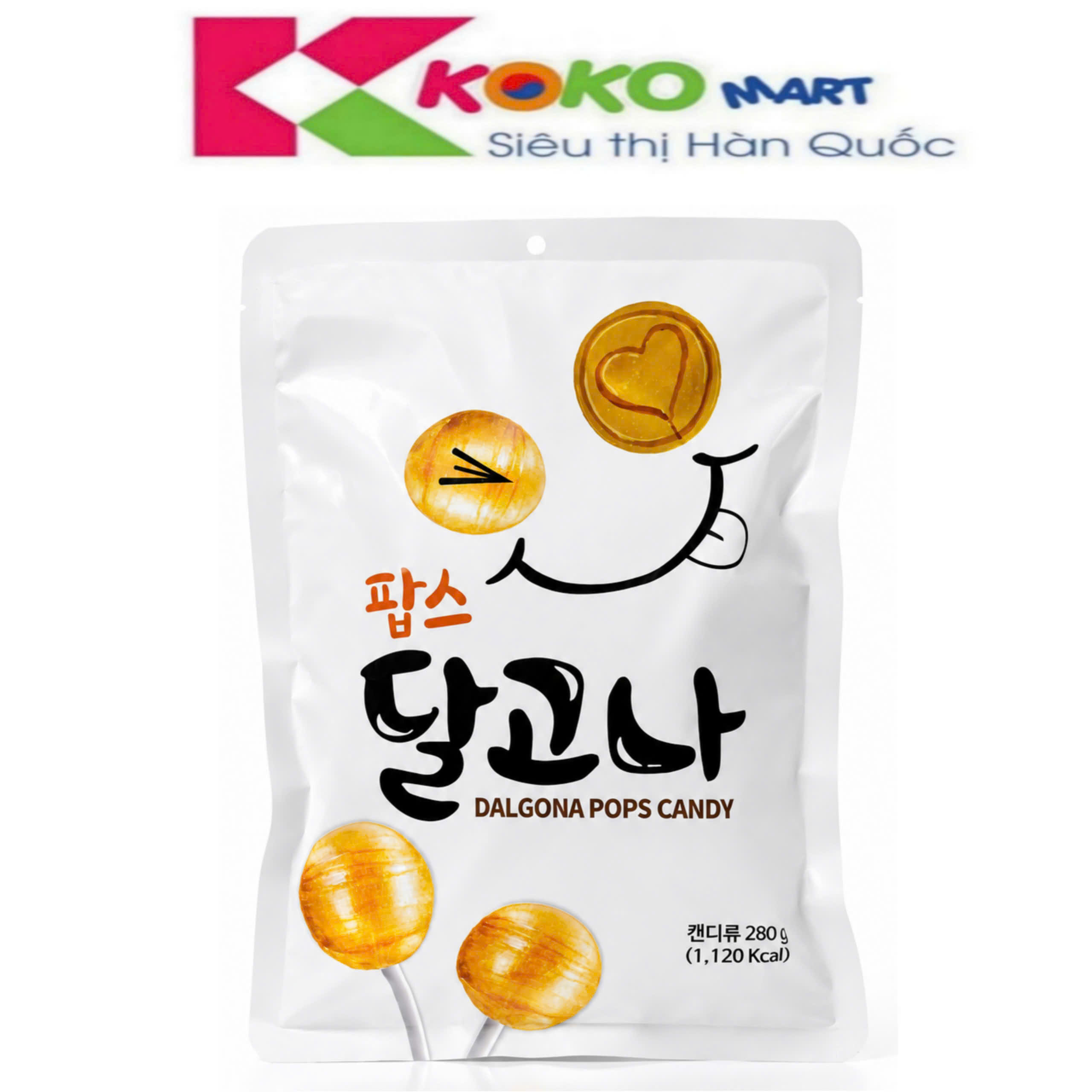 Kẹo mút Dalgona Pops Candy 280g