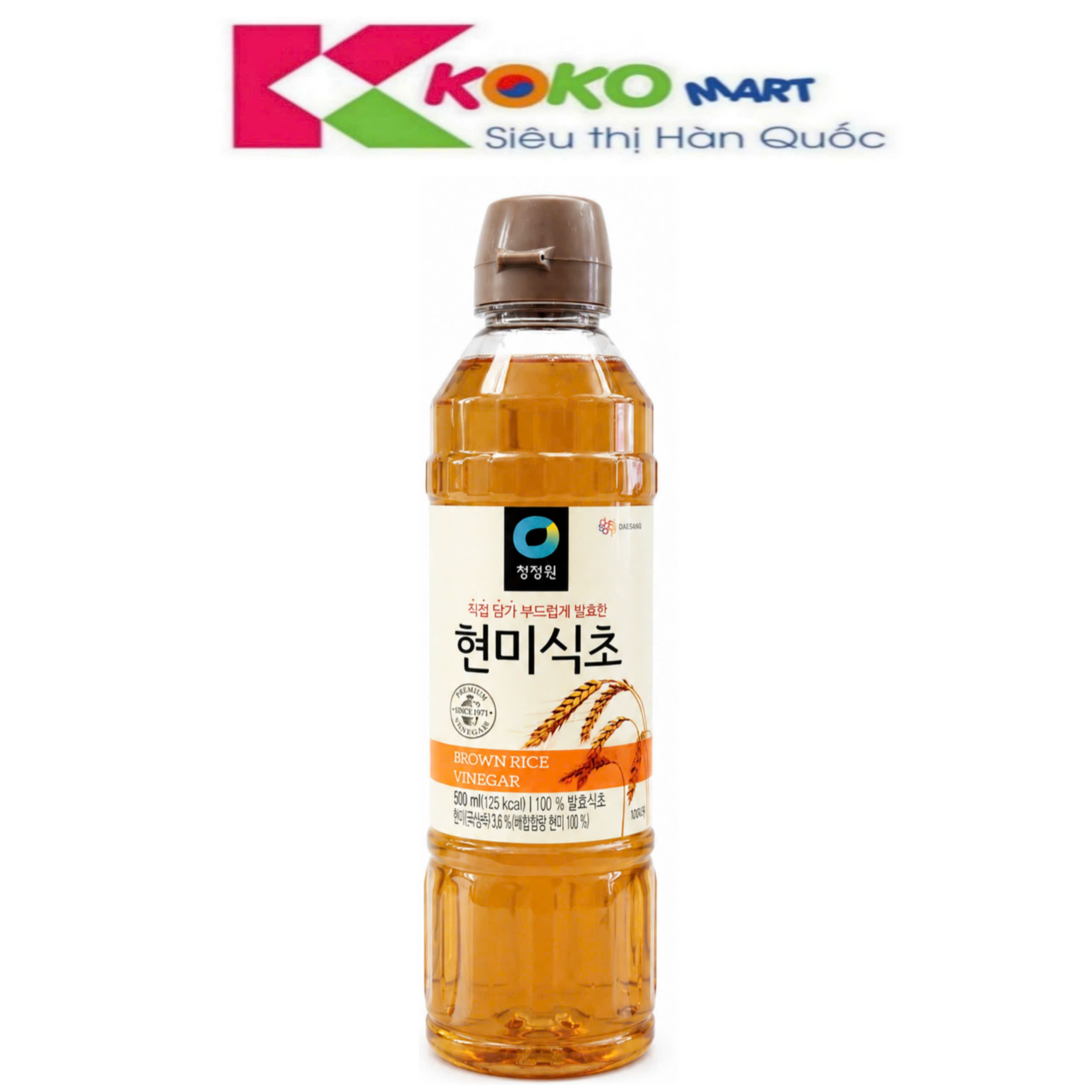 Giấm Gạo Lứt Daesang Hàn Quốc chai 500ml