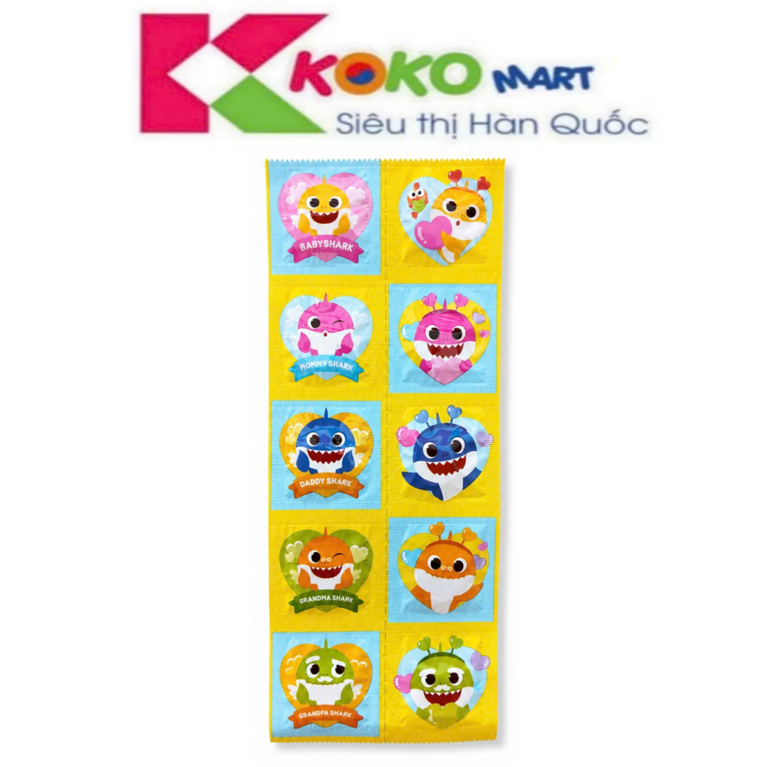 Kẹo Vitamin C,D + ZN PinkFong Baby Shark 13g