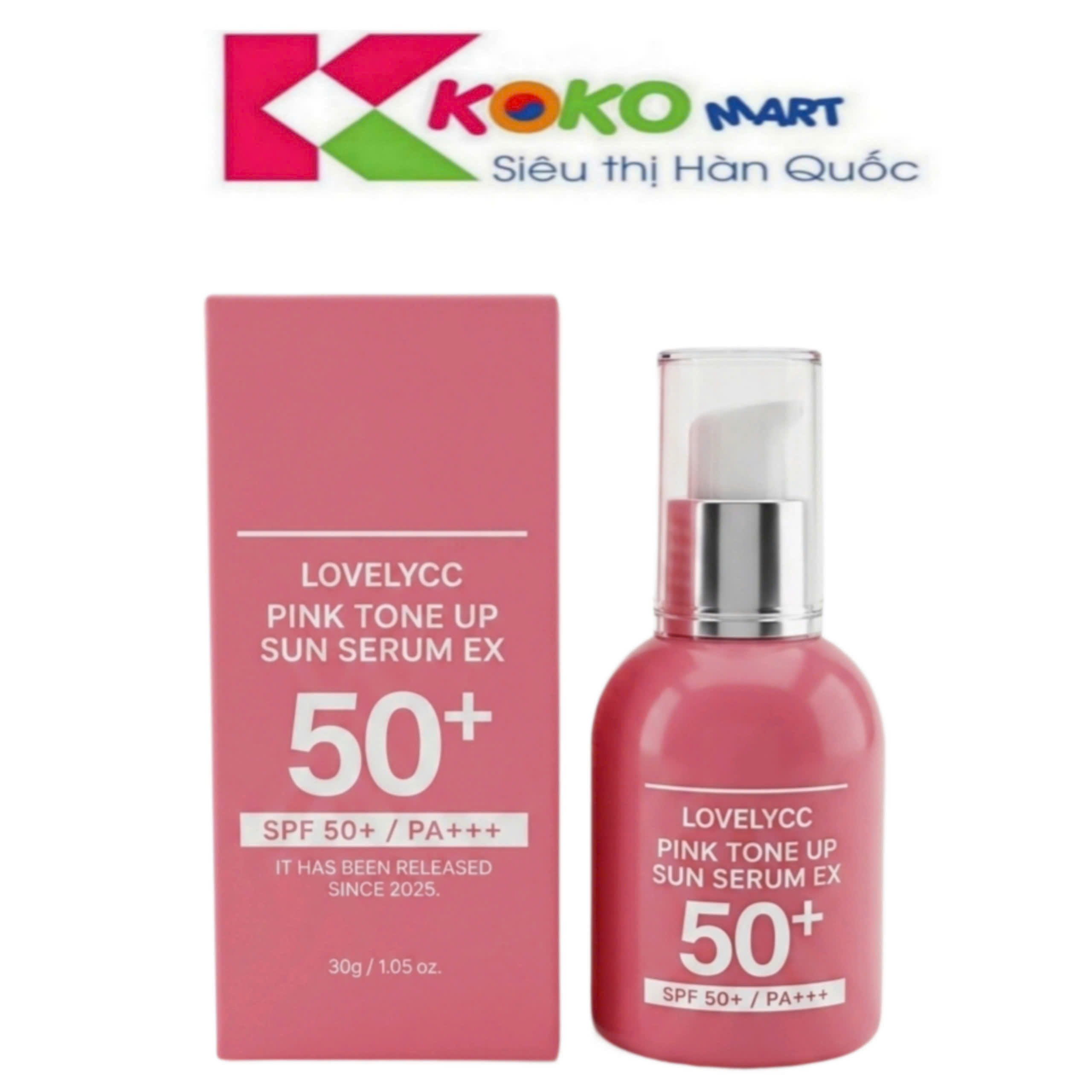 Tinh Chất Dưỡng Trắng Hồng Da Chống Nắng Lovely CC Pink Tone Up Sun Serum EX SPF 50PA+++